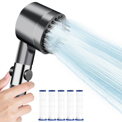 AquaGlow Potencia y Precisión en cada chorro: la alcachofa de ducha con filtro que necesitas